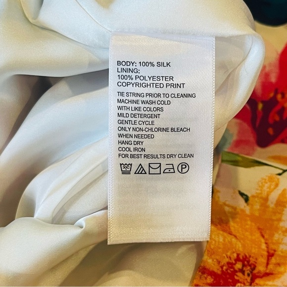 Tommy Bahama Garden of Hope & Courage Silk Shift Dress Tropical Print NWT $238 - Picture 16 of 16